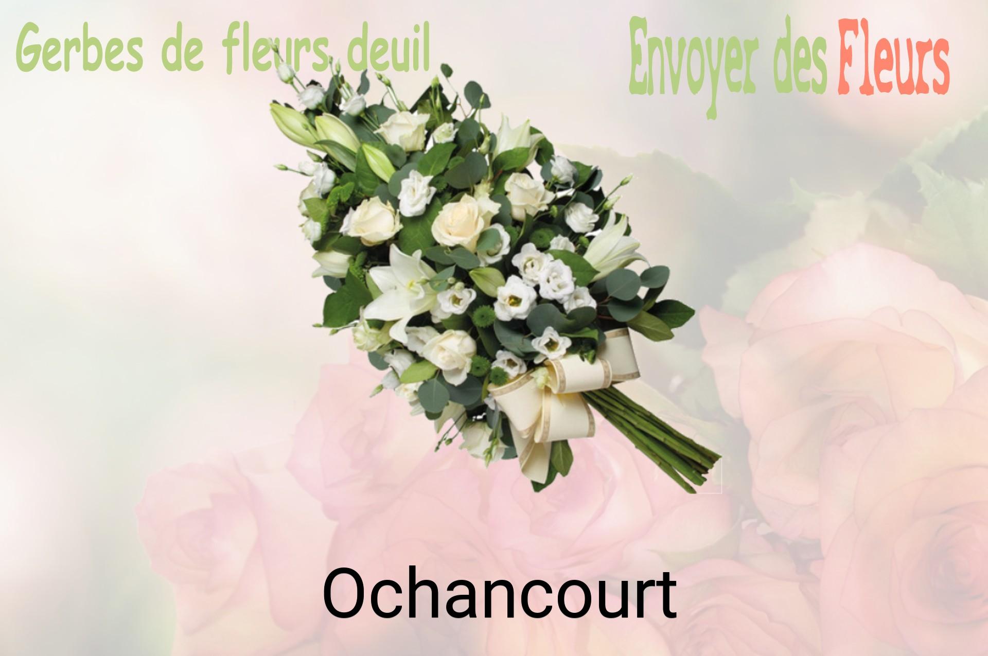 Gerbe de fleurs de deuil livrée à Ochancourt